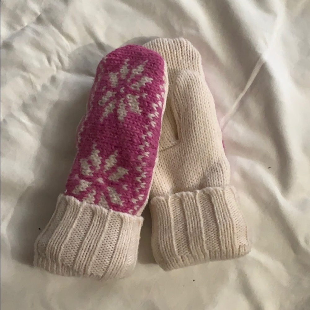 FLEECE LINED 100% WOOL MITTENS